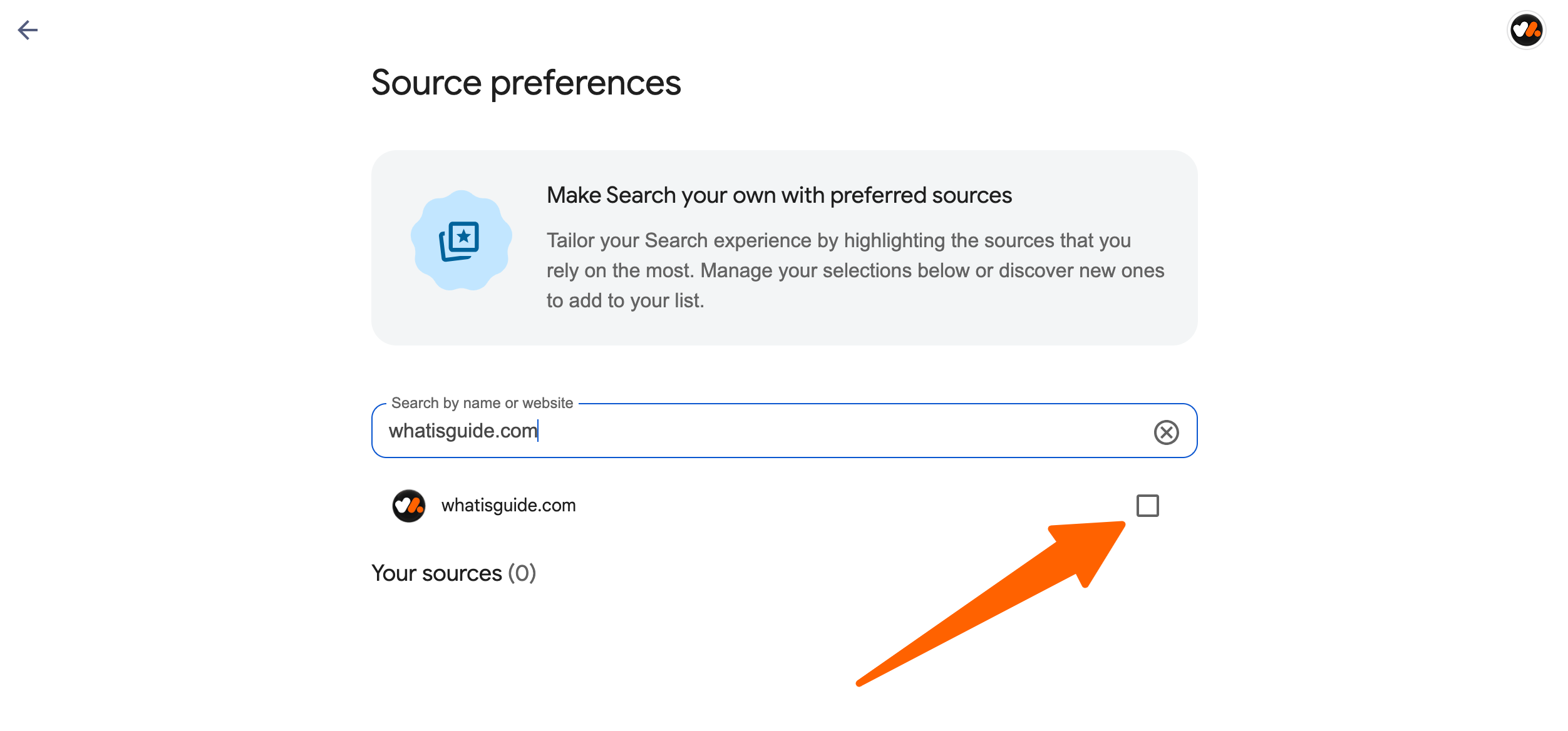 Google Preferred Source