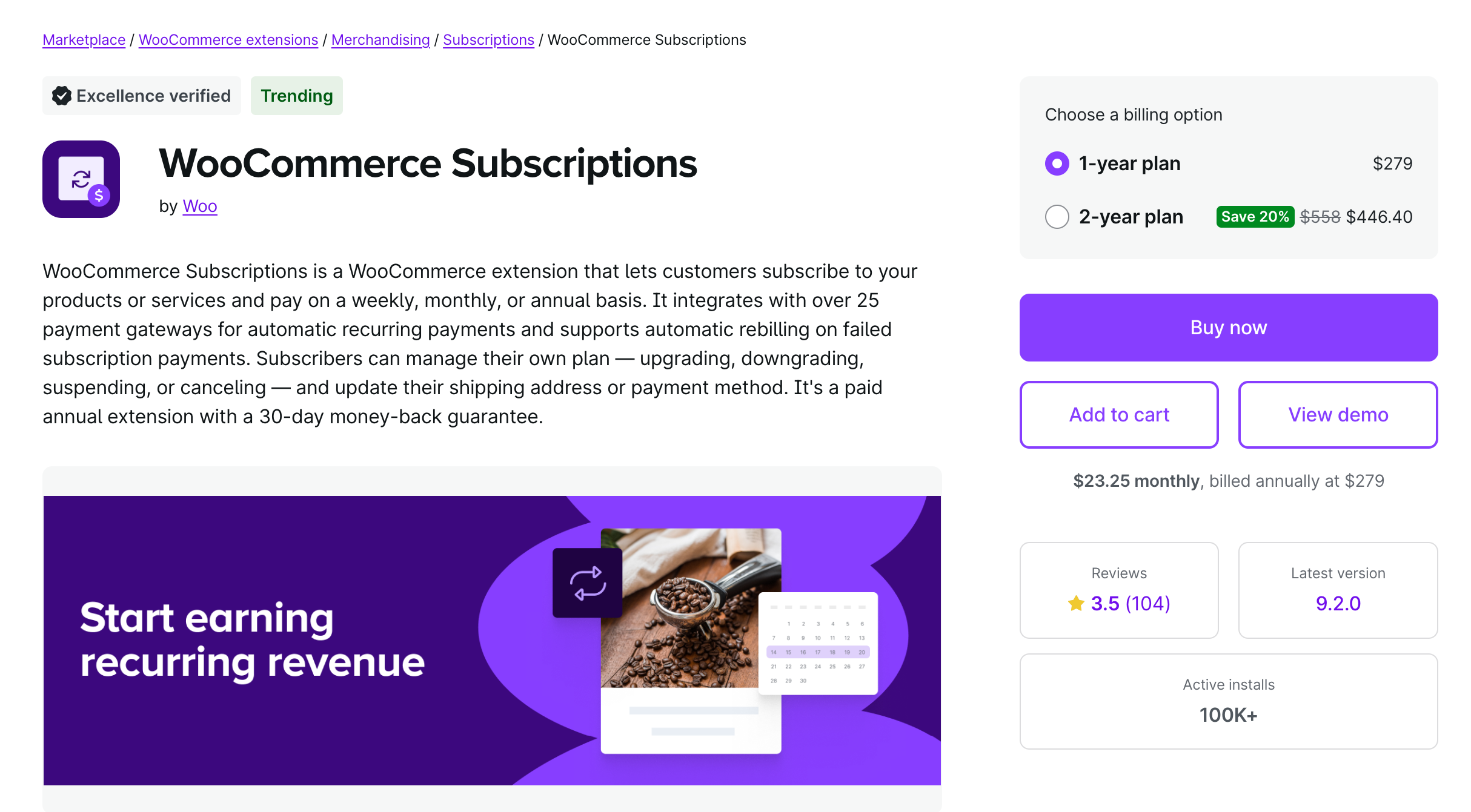 WooCommerce Subscriptions Pricing - Best for Large Stores