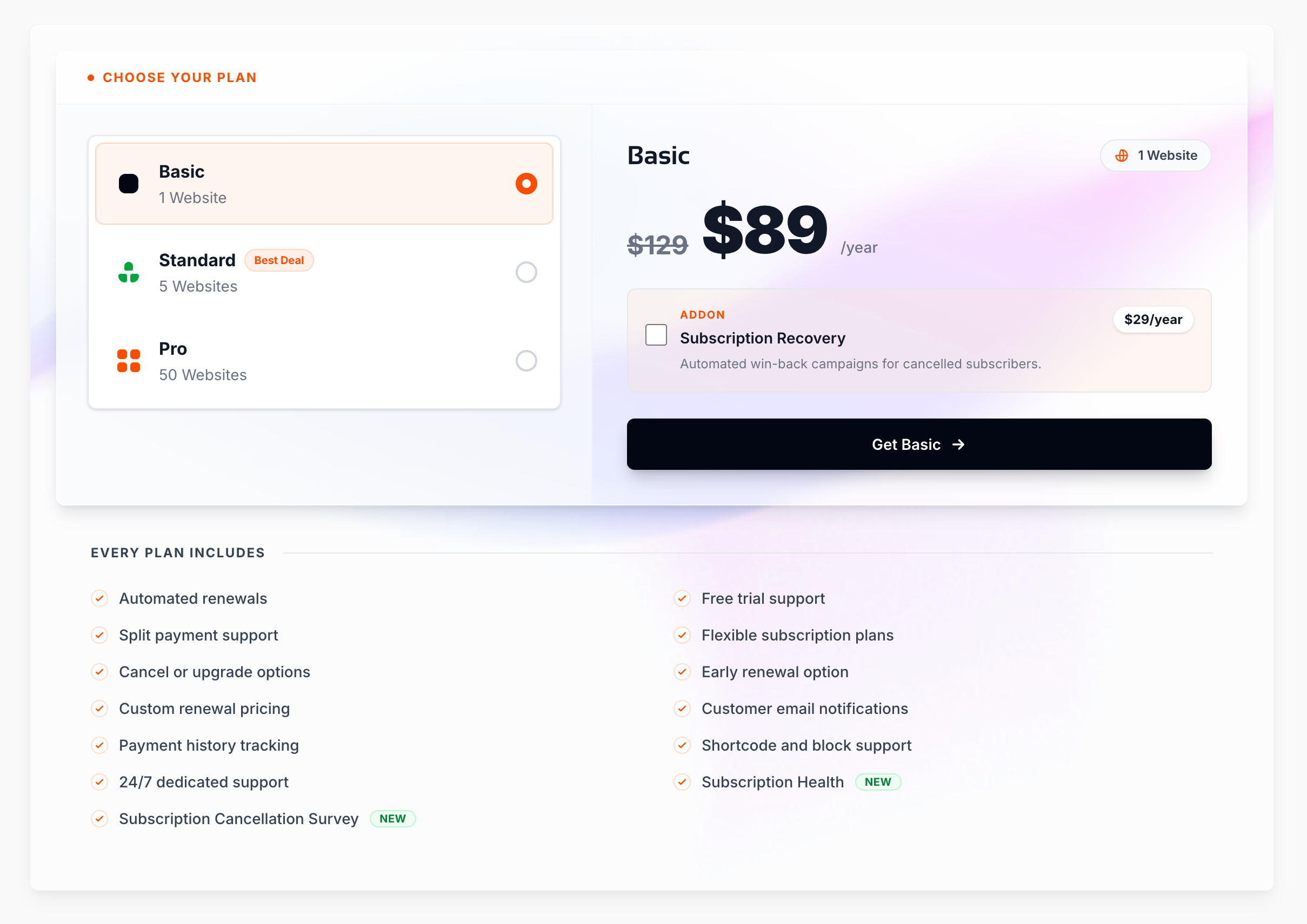 WPSubscription Plugin for WooCommerce Pricing - Best for Budget-Conscious Stores