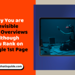 Why you are invisbile in AI Overview although you rank on Google 1st Page
